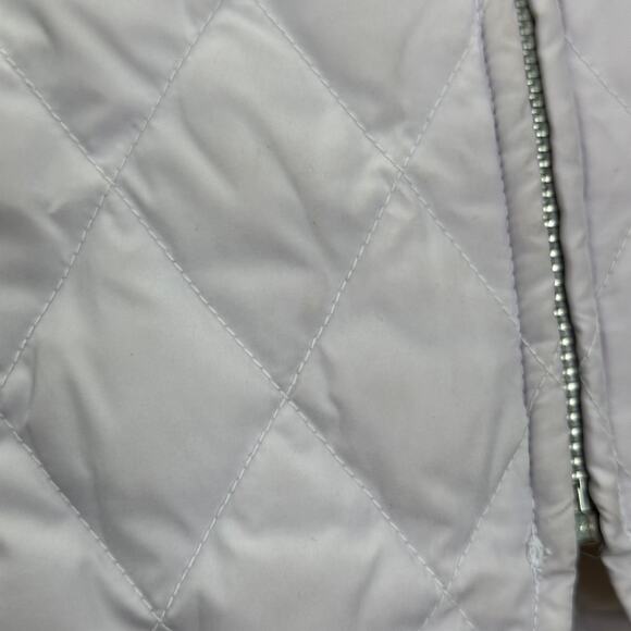 Eddie Bauer Lavender Premium Goose Down Quilted Vest Embroidered Womens Medium M - Picture 9 of 12